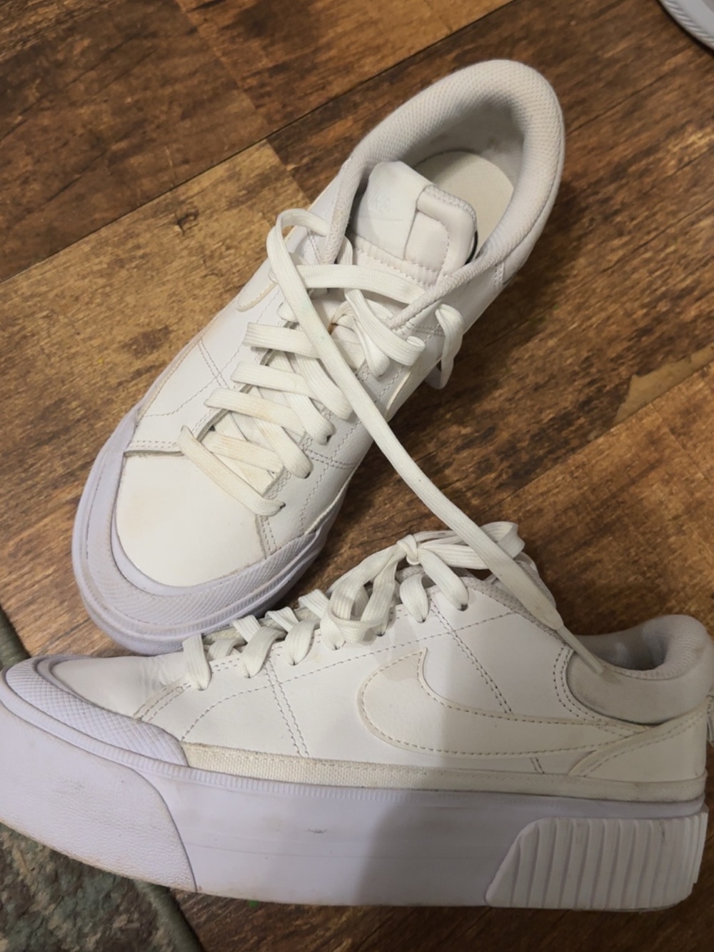 Nike Women’s White Platform Sneakers
